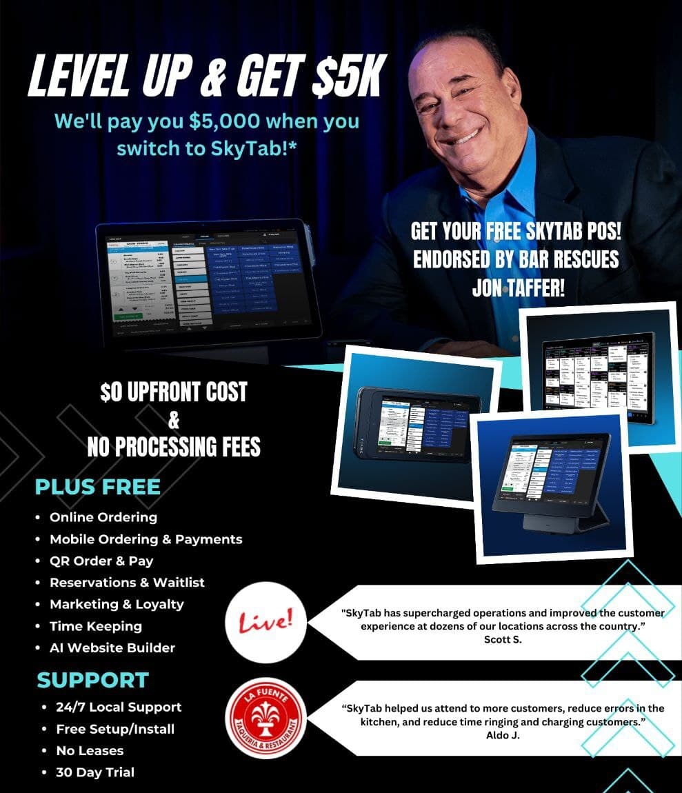 SkyTab endorsed by Jon Taffer
